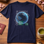 T-Shirt Relaxed Fit Blue Planet Comic Science Fiction
