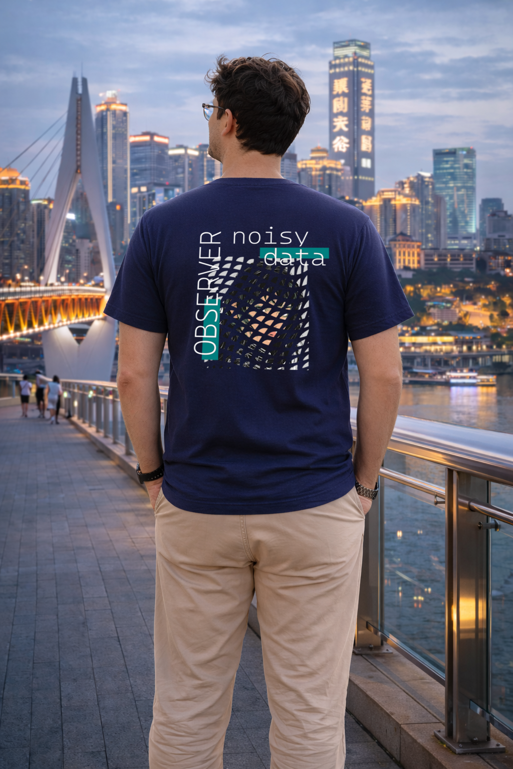 T-Shirts Relaxed Fit Anime Women Black Hair Noisy Data 2