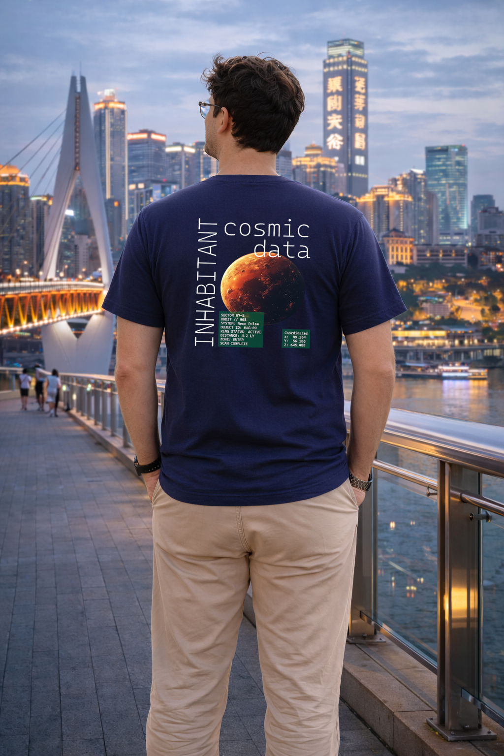 T-Shirts Relaxed Fit Red Planet Mars Sun Comic