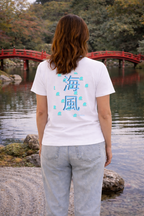 T-Shirts Relaxed Japanese Character Kanji Aqua Sea Breeze