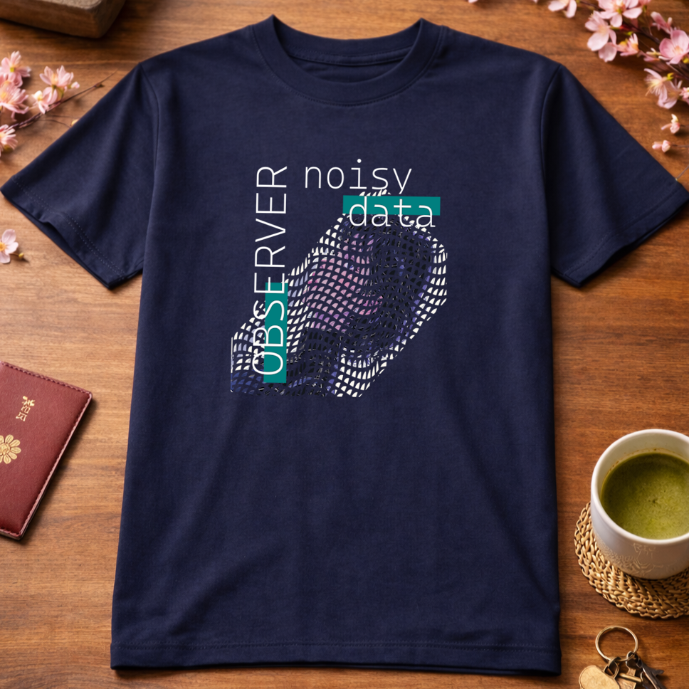 T-Shirts Relaxed Fit Anime Women Black Hair Noisy Data 1