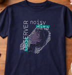 T-Shirts Relaxed Fit Anime Women Black Hair Noisy Data 1