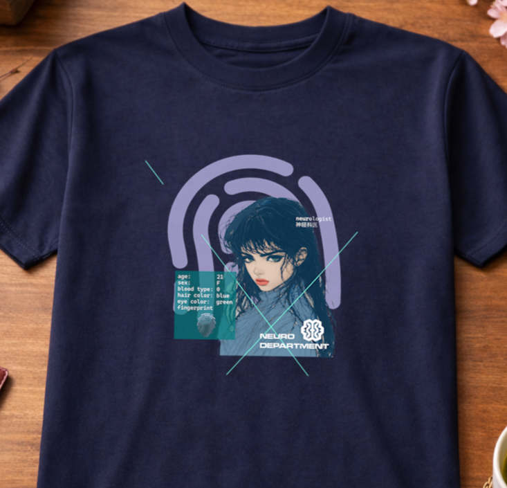 T-Shirt Relaxed Fit Anime Women Scientist