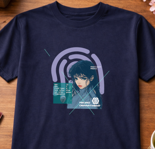 T-Shirt Relaxed Fit Anime Women Scientist