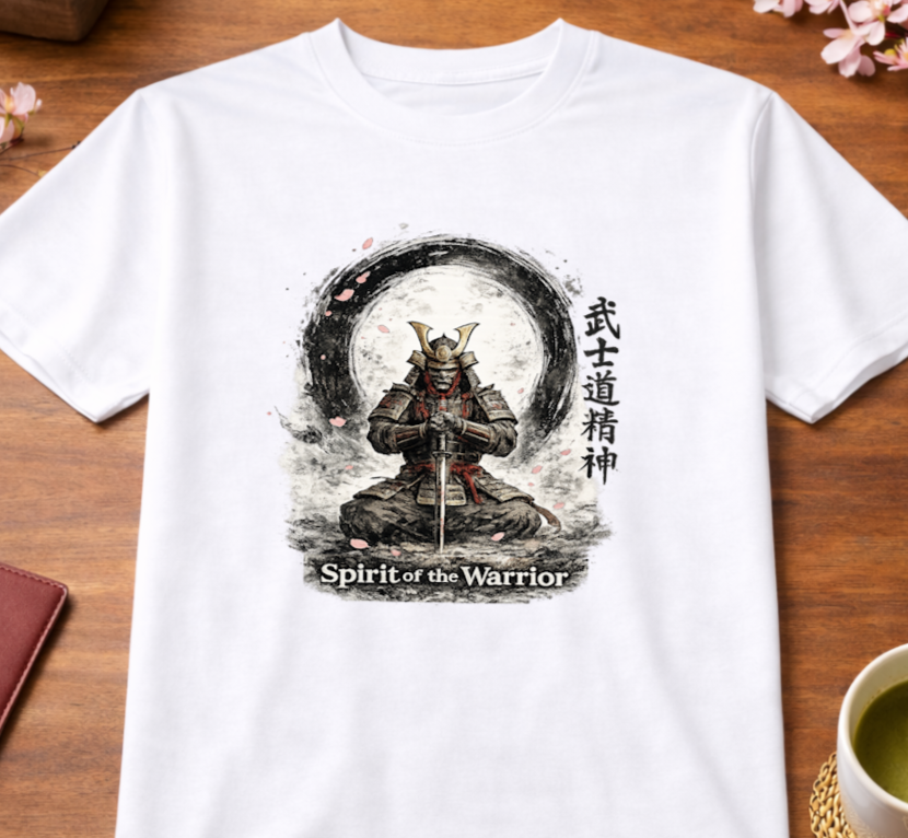 T-Shirt Relaxed Fit Bushido Samurai Zen